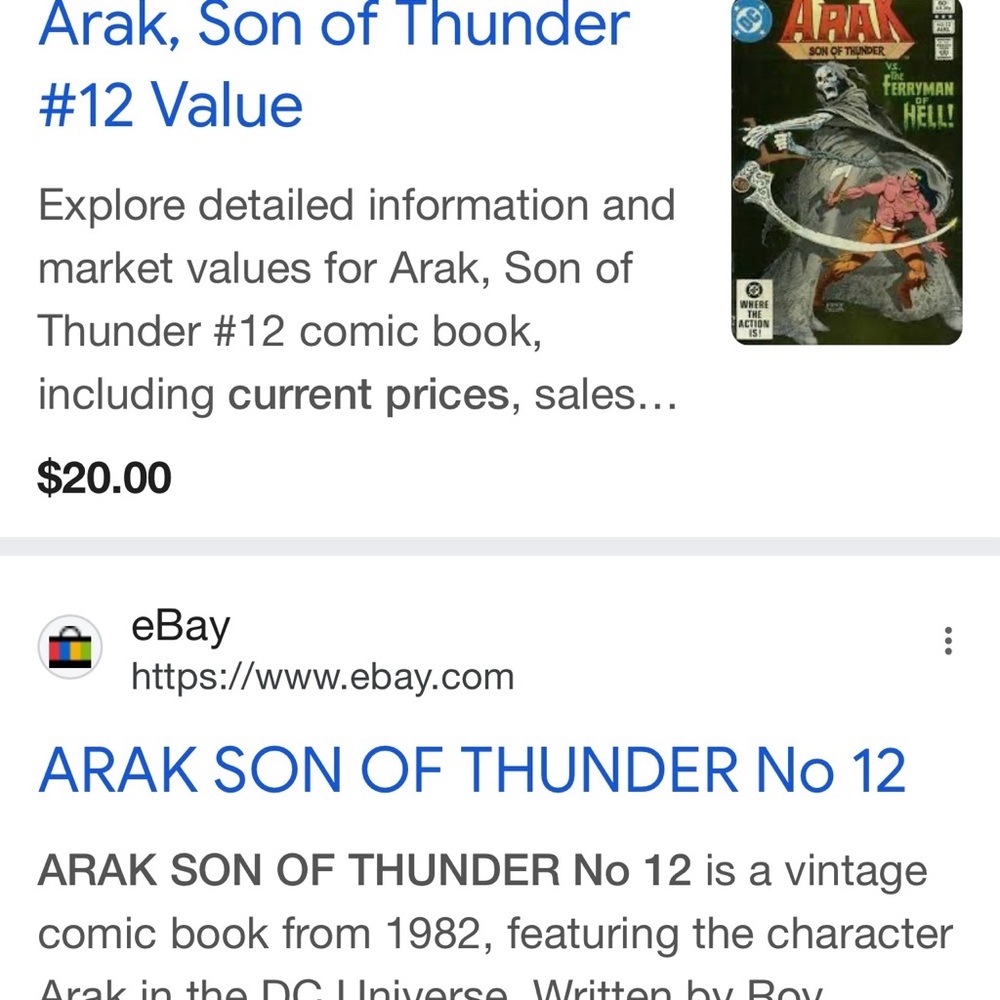#0916+ Arak Son of Thunder Comic Book - Picture 3 of 4